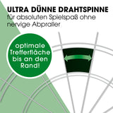 #DoYourDart Sisal-Dartscheibe mit ultra dünner Drahtspinne für weniger Abpraller und optimale Trefferfläche bis an den Rand.