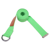 #DoYourYoga Yogagurt Amita hellgrün mit stabilem Metall-Ring-Verschluss, 260 x 3,8 cm, für bessere Dehnung und Stabilität im Yoga.