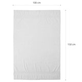 LUMALAND Premium Handtücher - 100% Baumwolle - 2 Badetücher 100 x 150 cm in Weiß, saugfähig und weich, ideal für Bad und Dusche.