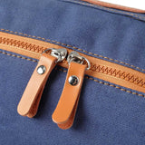 #DoYourYoga Yogatasche "Sunita" in Navyblau Größe M mit robustem Edel-Canvas und Doppel-Reißverschluss für Yogamatten.