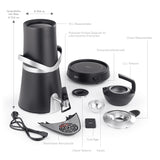 BEEM Samowar Amira mit Dispenser 10l schwarz matt mit Induktion, Teekanne, Teesieb und praktischem Einhand-Dispenser
