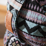 #DoYourYoga Yoga-Bolster Tarik mit Bio-Buchweizenschalen, 68 x 22 x 22 cm, in indischem Design und abnehmbarem Bezug.