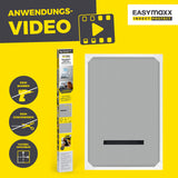 EASYmaxx Insect Protect Teleskop-Insektenschutzgitter für Dachfenster mit Alurahmen, ohne Bohren, flexibel anpassbar, inklusive Netz.