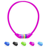#DoYourFitness Fahrradschloss »Protector« pink, 60 cm, 3mm Stahl, Kunststoffummantelung, 4-stelliges Zahlenschloss für sicheres Abschließen.