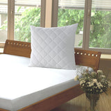 7dreams® Microfaser Kopfkissen gesteppt 80x80 cm Weiß, allergikerfreundlich, mit Faserkugelfüllung, waschbar bis 95° für hohen Komfort.