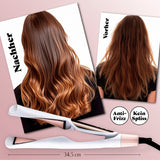 VITALmaxx Profi Hair-Styler - 3in1 Lockenstab Glätteisen Welleisen mit Display für glatte, glänzende Haare ohne Frizz und Spliss.