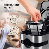 Barista Filterkaffeemaschine Touch Iso mit Isolierkanne zeigt waschbaren Permanentfilter für nachhaltigen Kaffeegenuss.