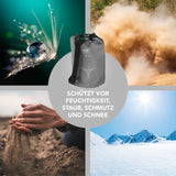 #DoYourOutdoor Dry Bag 5L - Grau, wasserdichter und robuster Outdoor-Rucksack schützt vor Feuchtigkeit, Staub, Schmutz und Schnee.