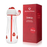 #DoYourFitness "DrinkUp" Sportflasche 850ml Rot, auslaufsicher, robust, spülmaschinengeeignet, ideal für Sport und Fitness.