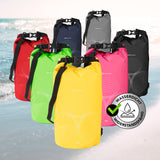 #DoYourOutdoor Dry Bag 10L - Gelb, wasserdichter, robuster Dry Bag mit verstellbarem Schultergurt, ideal für Outdoor-Abenteuer.
