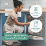 GOURMETmaxx Vorratsbehälter 10-tlg. weiß mit wasser- und luftdichtem Deckel, stapelbar, spülmaschinen- und gefrierschrankgeeignet.