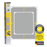 EASYmaxx Insect Protect Teleskop-Insektenschutzgitter mit Netz, flexibel ausziehbar, ohne Zuschneiden, schnelle Montage in Weiß.