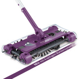 Akku-Besen Swivel Sweeper G2 mit Li-Ion Batterie in lila, kabellos, 360° Rotation, 4-seitiges Bürstensystem, leichter Schmutzbehälter.