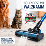 CLEANmaxx AeroTec 500 Staubsauger mit Absaugstation – Bodendüse mit Walzkamm für weniger Haarverwicklungen, ideal bei Haustieren.