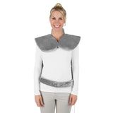 VITALmaxx Heizdecke Nacken & Rücken 2in1 100W in Anthrazit mit 2 Heizstufen und Massagefunktion für entspannte Muskeln.