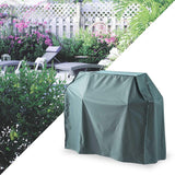LUMALAND Gartenmöbelabdeckung Grill Abdeckhaube - 183 x 68 x 133 cm - Grün/Grau, wasserdicht und wetterfest schützt den Grill zuverlässig.