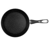 BRATmaxx Keramik-Pfanne 28 cm Anthrazit mit 2-facher Keramikbeschichtung und Cool-Touch-Griff, kratzunempfindlich und antihaftbeschichtet.