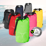 #DoYourOutdoor Dry Bag 10L Grün, wasserdichter, robuster Rucksack mit verstellbarem Schultergurt für Outdoor-Abenteuer.