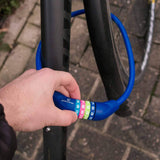#DoYourFitness Fahrradschloss »Protector« Zahlenschloss blau, 60 cm lang zur sicheren Fahrradsicherung am Rahmen und Rad.