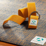 #DoYourYoga Yogagurt Madira Gelb aus 100% Baumwolle 250 x 3,8 cm zur Unterstützung von Dehnung und Flexibilität beim Yoga.