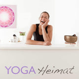 #DoYourYoga Yogatasche Mangala für Yogamatten bis 180 x 64 cm in Weiß aus robustem Baumwoll-Canvas mit verstellbarem Tragegurt.