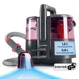 CLEANmaxx Polster- & Teppichreiniger Pro Power - 3in1 Nassreinigung für Teppiche, Polster und Matratzen mit 1,5L Frischwassertank.