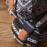 #DoYourYoga Yoga-Bolster Tarik gefüllt mit Bio-Dinkelspelz in stilvollem indischen Design 68 x 22 x 22 cm.