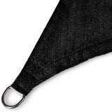 LUMALAND Sonnensegel 100% HDPE schwarz, 5x5 m, stabiles UV-Schutz-Sonnensegel mit rostfreiem Metallring, reißfest und pflegeleicht.