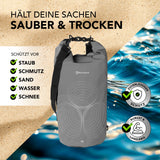 #DoYourOutdoor Dry Bag 20L - Grau, wasserdichter, robuster Outdoor-Rucksack zum Schutz vor Staub, Schmutz, Sand, Wasser und Schnee.