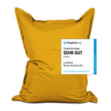 LUMALAND Sitzsack Classic XXL (380 L) Senfgelb, komfortabel, für Innen- und Außenbereich, pflegeleicht, langlebig mit extrastarken Nähten.