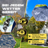 Where Tomorrow - Pop up Pavillon - Faltpavillon - 10 Sek. Quick-up-Aufbau - Navy, wetterfester und wasserdichter Outdoor-Schutz.