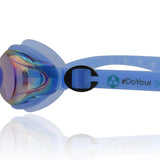 #DoYourSwimming Schwimmbrille Barracuda blau mit 100% UV-Schutz, Antibeschlag und komfortablem Silikonband für Wettkampf und Training.