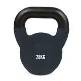 #DoYourFitness Kettlebell 28 kg aus massivem Gusseisen mit rutschfester Neoprenbeschichtung für vielseitiges Fitnesstraining.