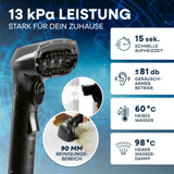 CLEANmaxx Polster- & Teppichreiniger Pro Steam mit 2000 W, Heißwasser & Dampf, 13 kPa Saugleistung, schnelle Aufheizzeit, leiser Betrieb