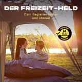 Where Tomorrow - Pop up Pavillon Kamelbraun, wetterfest, 10 Sek. Quick-up-Aufbau, ideal für Camping und Outdoor-Events.