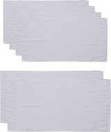 LUMALAND Premium Handtücher 6er-Set Weiß mit 4 Handtüchern 50x100 cm und 2 Badetüchern 70x140 cm aus 100 % Baumwolle