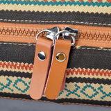 #DoYourYoga Yogatasche "Sunita" Muster 3 Größe M mit robustem Reißverschluss und hochwertigem, gemustertem Canvas-Stoff.