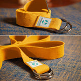 #DoYourYoga Yogagurt Madira Gelb 100% Baumwolle 250x3,8 cm für effektive Dehnung und verbesserte Flexibilität beim Yoga