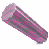 #DoYourFitness Faszienrolle Anila eckig 45x15 cm in Pink/Grau für effektives Faszientraining und Massage mit Wellenstruktur.