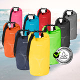 #DoYourOutdoor Dry Bag 20L in Gelb, wasserdichter, robuster Dry Bag mit Rolltop-Verschluss und UV-Schutz für Outdoor-Abenteuer.