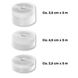 EASYmaxx Dichtungsband Set selbstklebend 3-tlg. mit 3 Rollen in verschiedenen Breiten je 5 m Länge zur Zugluftdämmung.