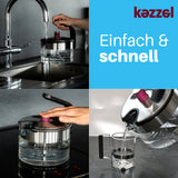 Kezzel® innovativer Wasserkessel für Induktionsherde 1,5 Liter mit automatischer Abschaltfunktion zum Verhindern von Überkochen.