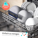 GOURMETmaxx Schüssel-Set 4-tlg. mit Henkel und Ausguss, stapelbar, rutschfest, spülmaschinengeeignet, leicht zu reinigen.