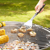 LANDMANN Grillwender Quality 42,5x9x2,5cm mit Edelstahlblatt und gummiertem Griff für sicheres Grillen.