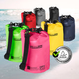 Where Tomorrow Dry Bag 5L - Style 01 - Pink wasserdichter, robuster Dry Bag mit verstellbarem Schultergurt, ideal für Outdoor-Abenteuer.