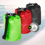 #DoYourOutdoor Dry Bag 5L Grün wasserdichter, robuster Outdoor-Rucksack mit verstellbarem Schultergurt und Rolltop-Verschluss.