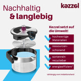 Kezzel® innovativer Wasserkessel für Induktionsherde 1,5 Liter mit nachhaltigem, langlebigem Design und automatischer Abschaltfunktion gegen Überkochen