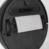 CLEANmaxx Saugroboter 2in1 in Rot-Schwarz mit Mikrofaser-Bodentuch und sensorgesteuerter Navigation für effektive Reinigung.