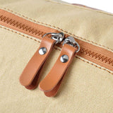 #DoYourYoga Yogatasche "Sunita" Sandfarben Größe L mit robustem Canvas und doppeltem Reißverschluss für Yogamatten.