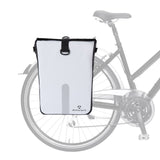 #DoYourSports Wasserdichte Fahrradtasche Roll-Top - 21 L - Weiß, 3-in-1 vielseitig, reflektierend, wasserfest und praktisch für alle Wetterbedingungen.